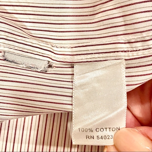 VGUC Banana Republic Mens Stripe Dress Shirt, M - Picture 13 of 15